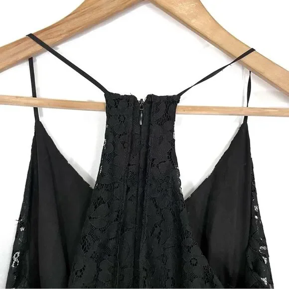 Joie Nanon B Black Lace Dress Fit and Flare Mini Dress S - Picture 9 of 9